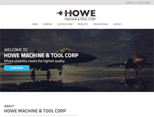 Tablet Screenshot of howemachine.com